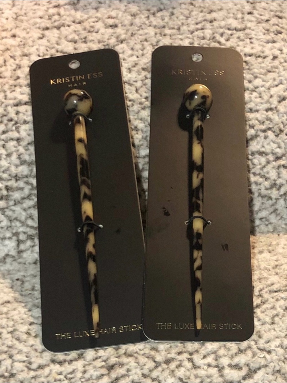 Kristin Ess - The Luxe Hair Stick Tortoise - Set of 2